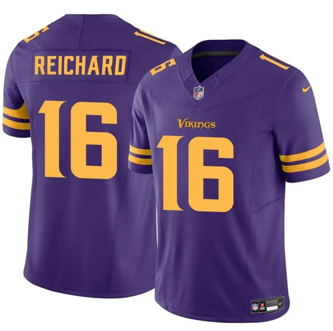 Men's Minnesota Vikings #16 Will Reichard Purple 2023 F.U.S.E. Color Rush Untouchable Limited Football Stitched Jersey